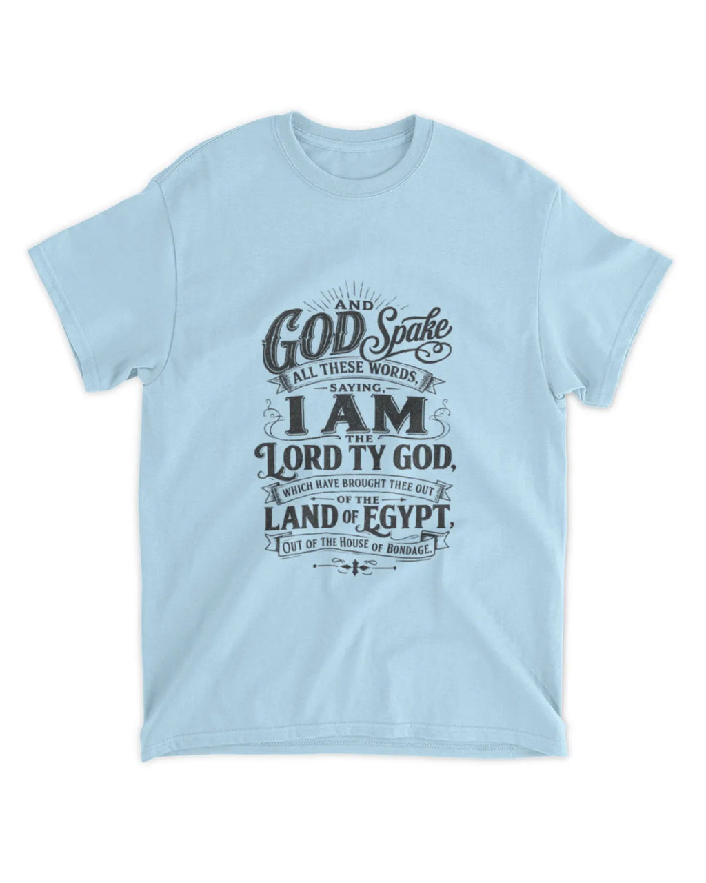 Exodus 20:1 t-shirt vintage v4