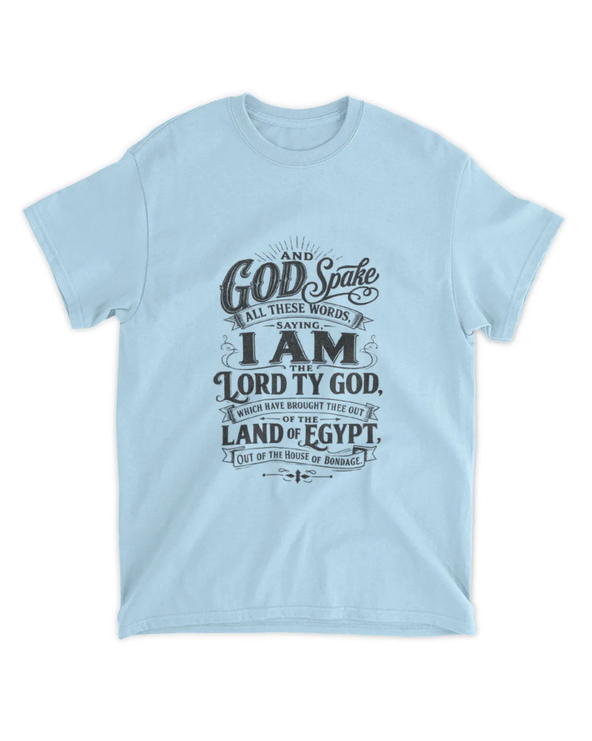 Exodus 20:1 t-shirt vintage v4