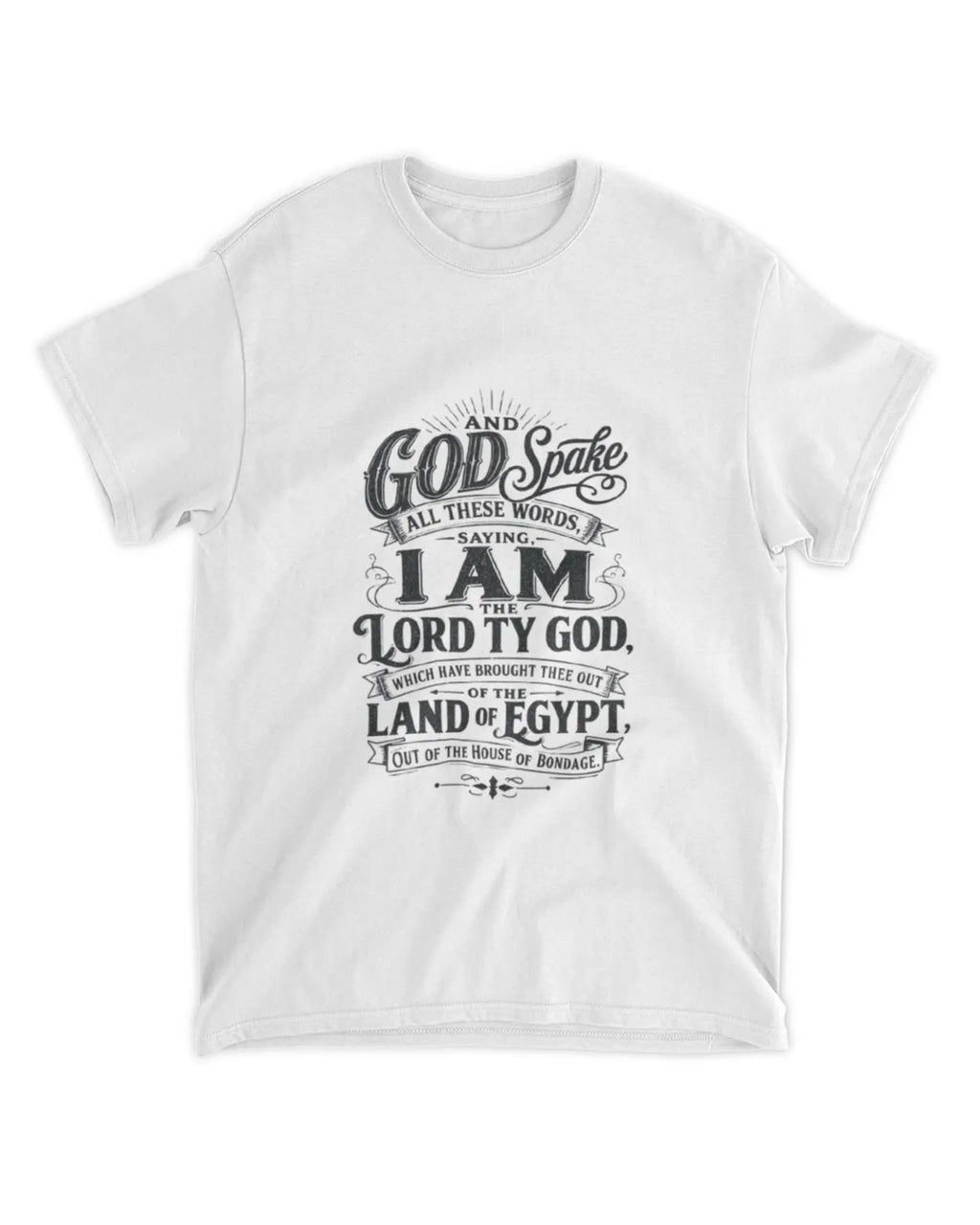 Exodus 20:1 t-shirt vintage v4