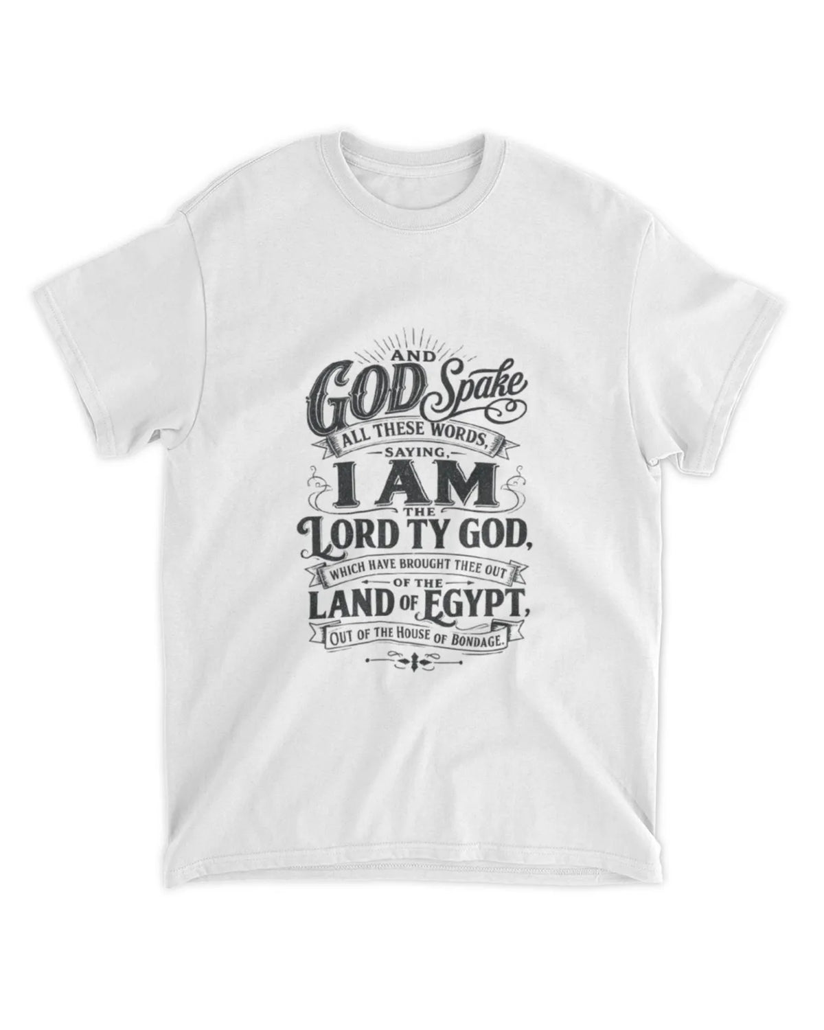 Exodus 20:1 t-shirt vintage v4