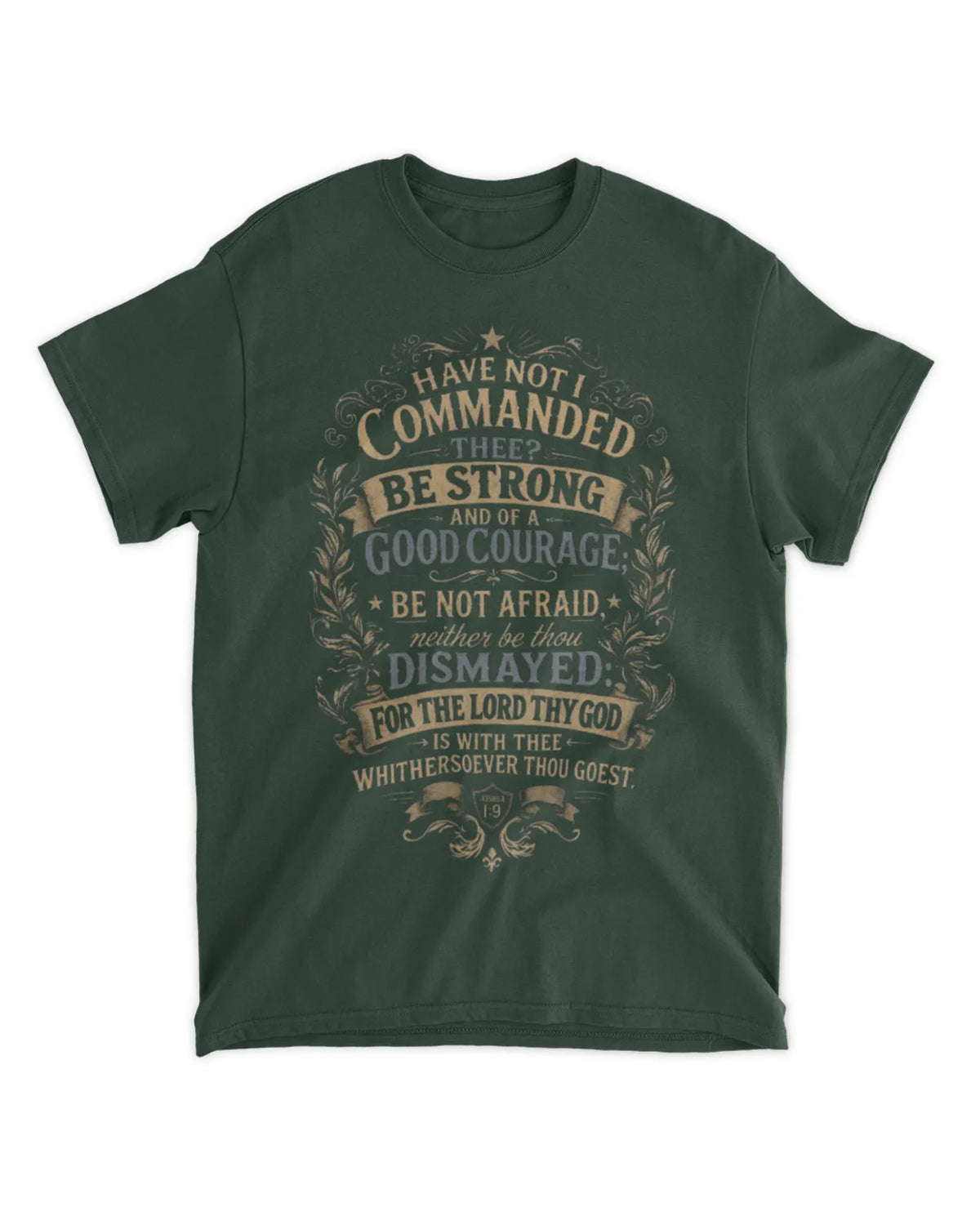 Joshua 1:9 t-shirt vintage v2