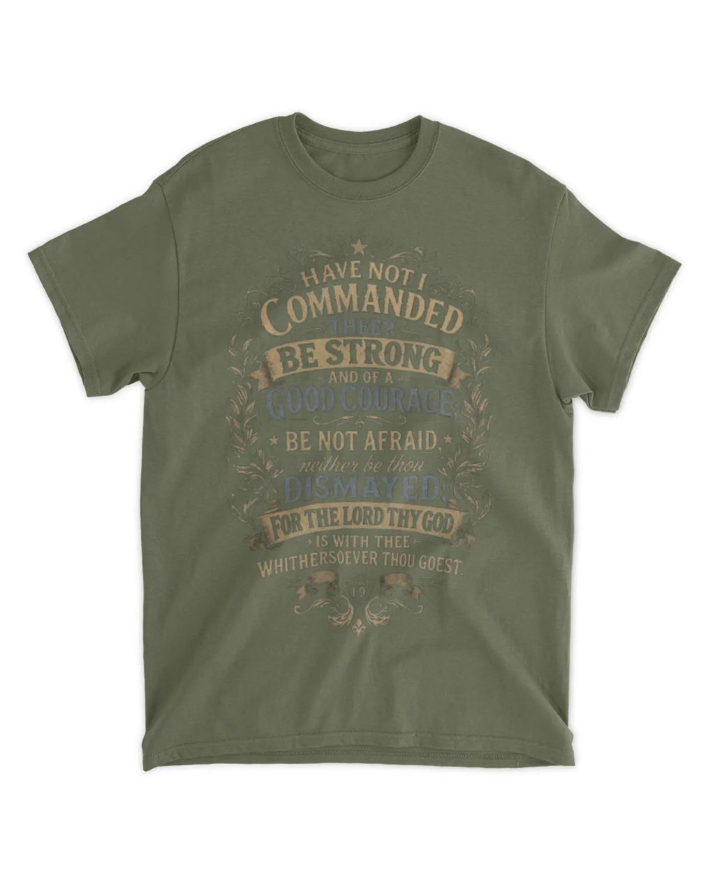 Joshua 1:9 t-shirt vintage v2