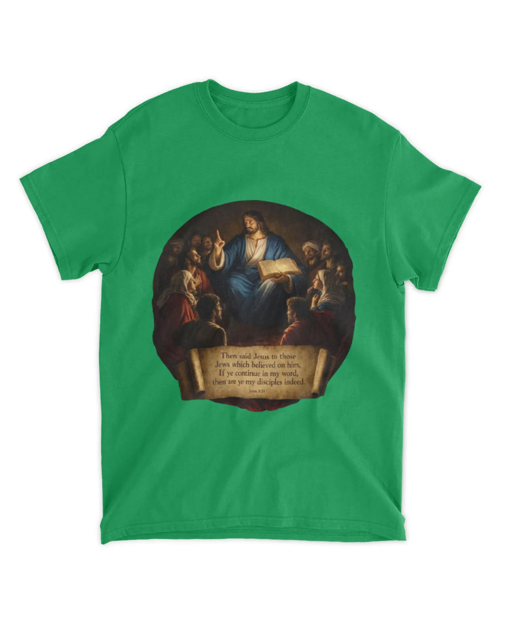 John 8:31 t-shirt Neo-Baroque Oil Tee