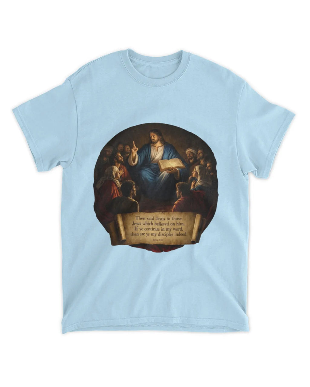 John 8:31 t-shirt Neo-Baroque Oil Tee