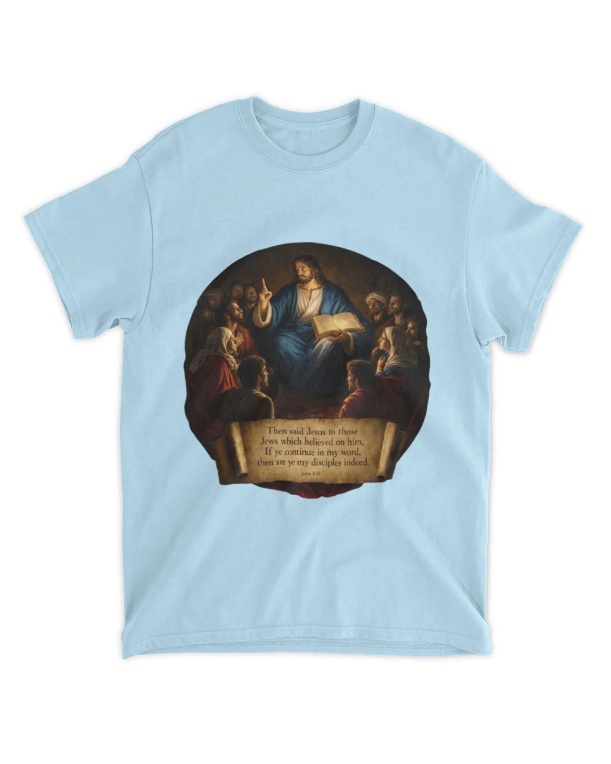 John 8:31 t-shirt Neo-Baroque Oil Tee