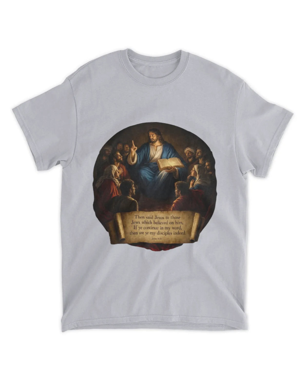 John 8:31 t-shirt Neo-Baroque Oil Tee
