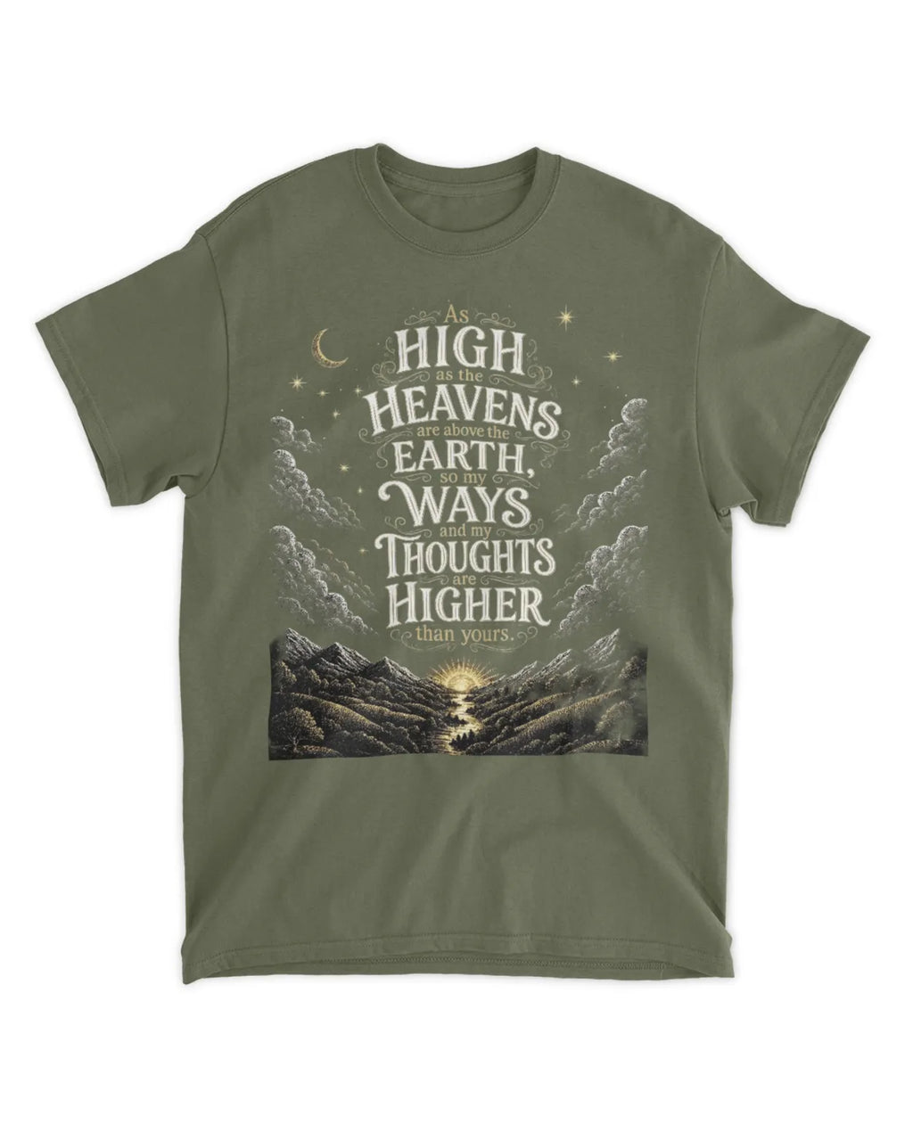 Isaiah 55:9 T-Shirt My ways and my thoughts tee