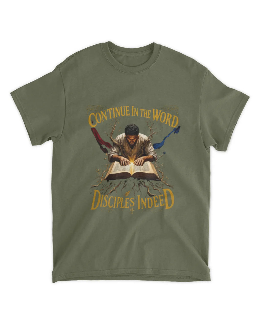 John 8:31 t-shirt Disciples Indeed Neo-Baroque Tee