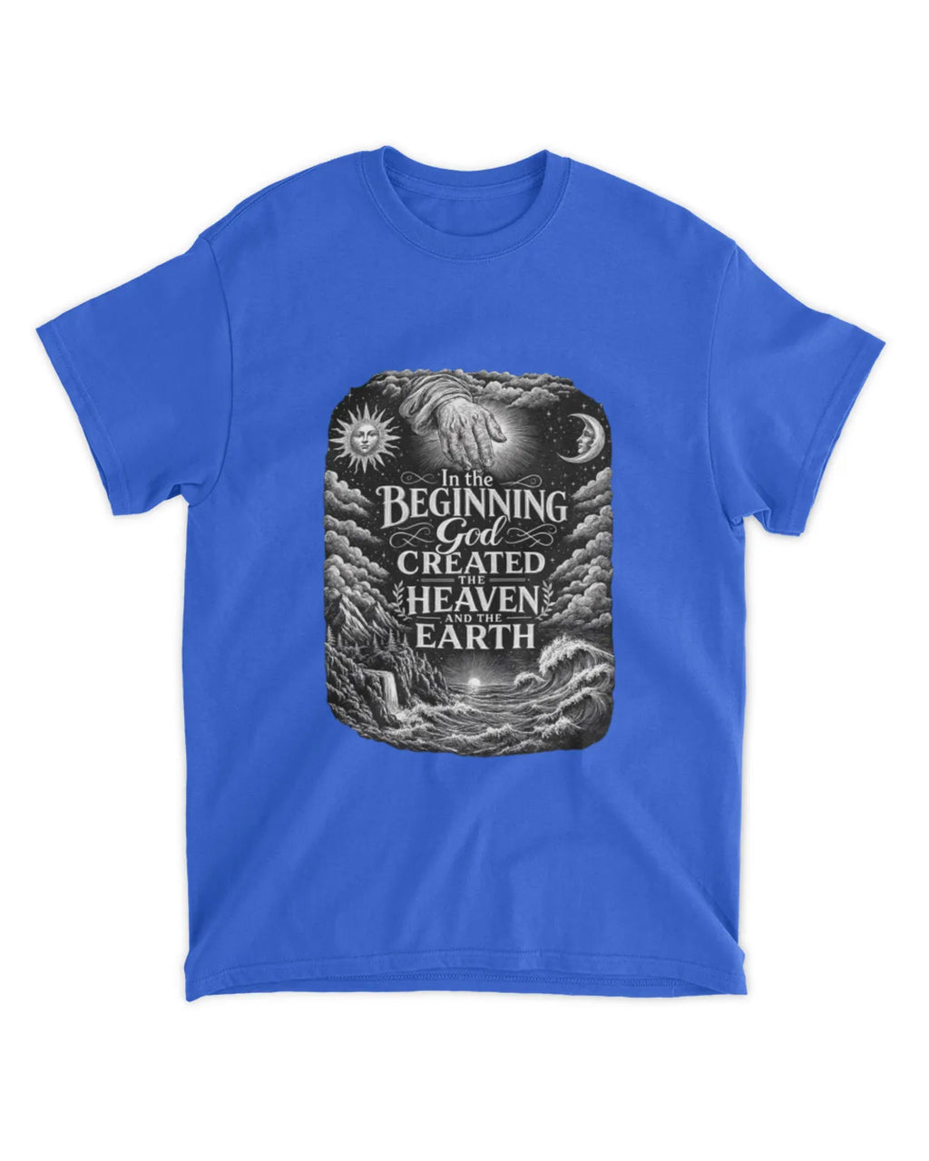Genesis 1:1 T-Shirt In The Beginning Illustrative Tee