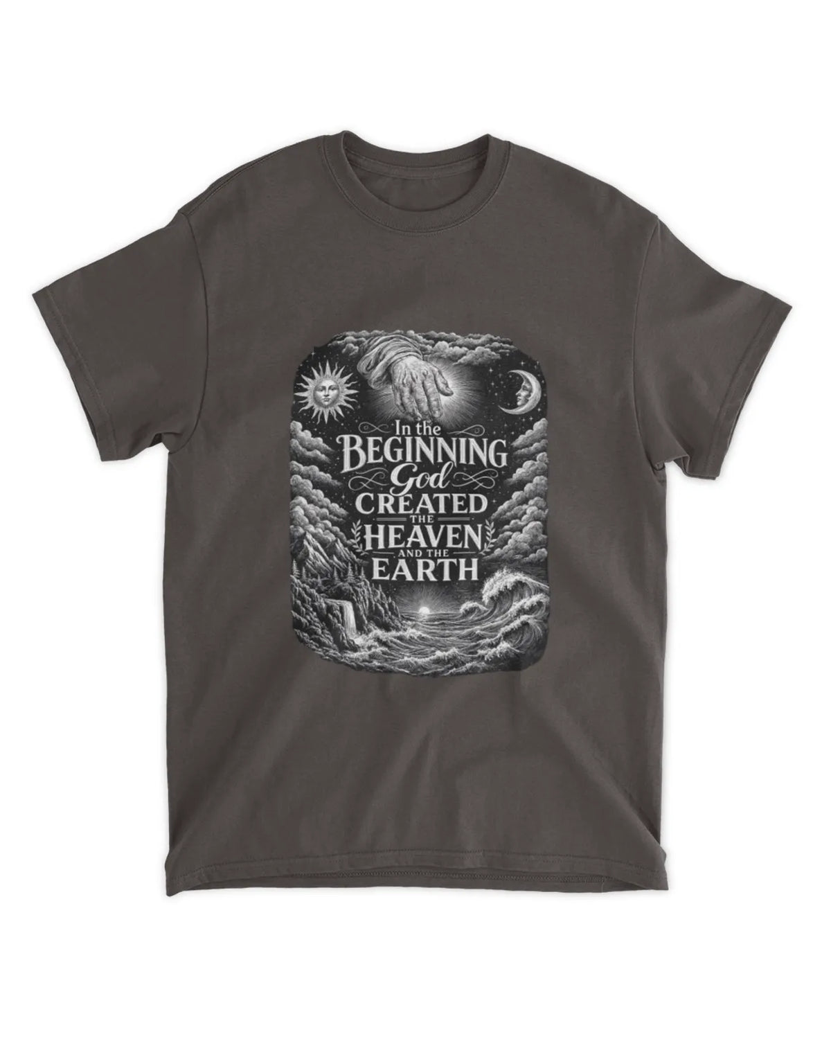 Genesis 1:1 T-Shirt In The Beginning Illustrative Tee