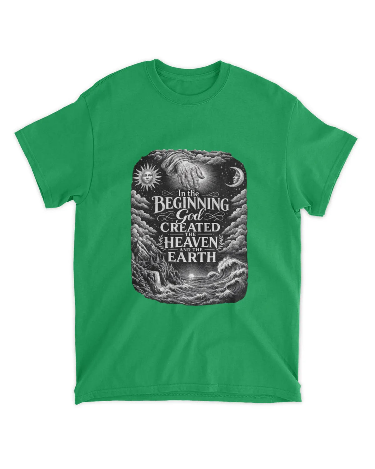 Genesis 1:1 T-Shirt In The Beginning Illustrative Tee