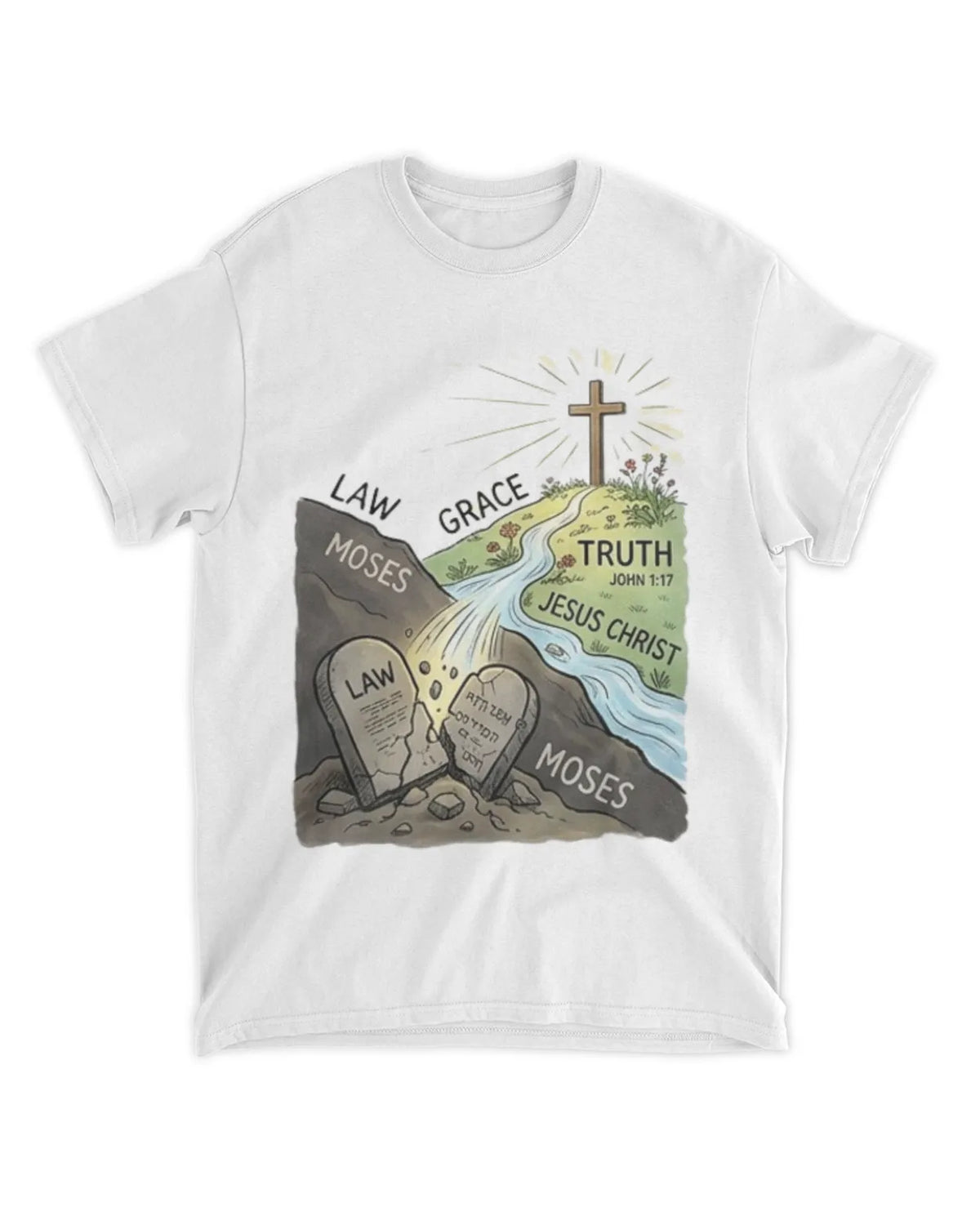 John 1:17b t-shirt