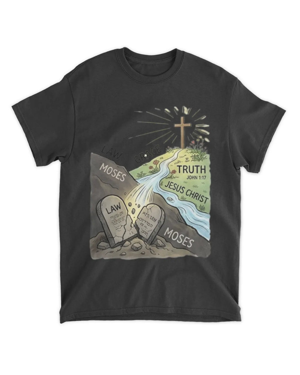 John 1:17b t-shirt