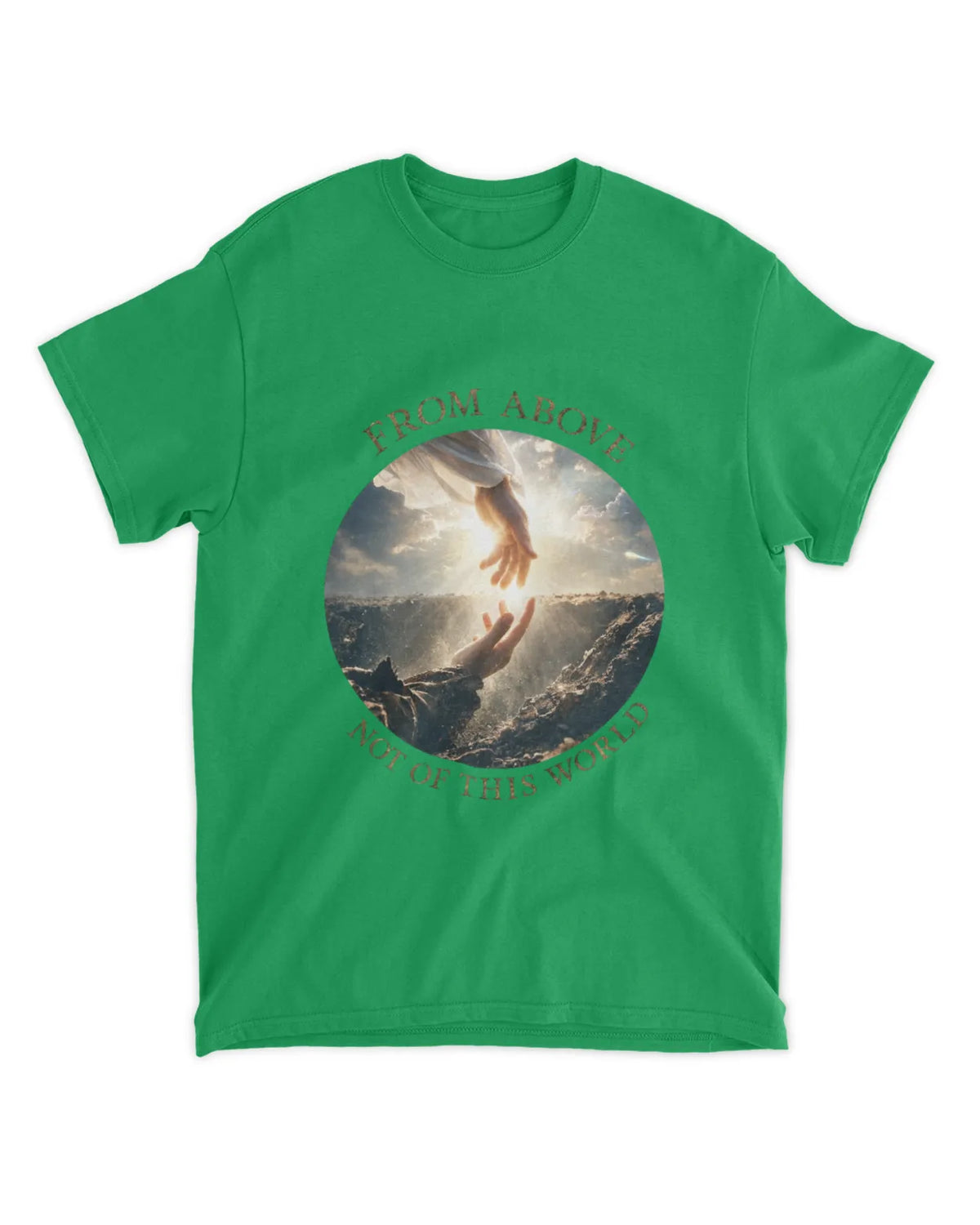 John 8:23 t-shirt Two Origins Sunlit Hyperreal