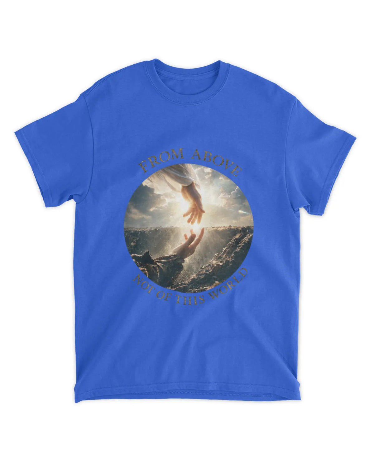 John 8:23 t-shirt Two Origins Sunlit Hyperreal