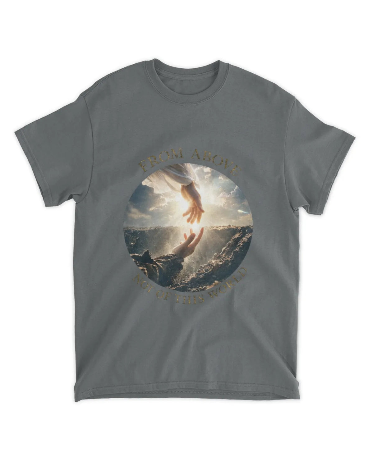 John 8:23 t-shirt Two Origins Sunlit Hyperreal