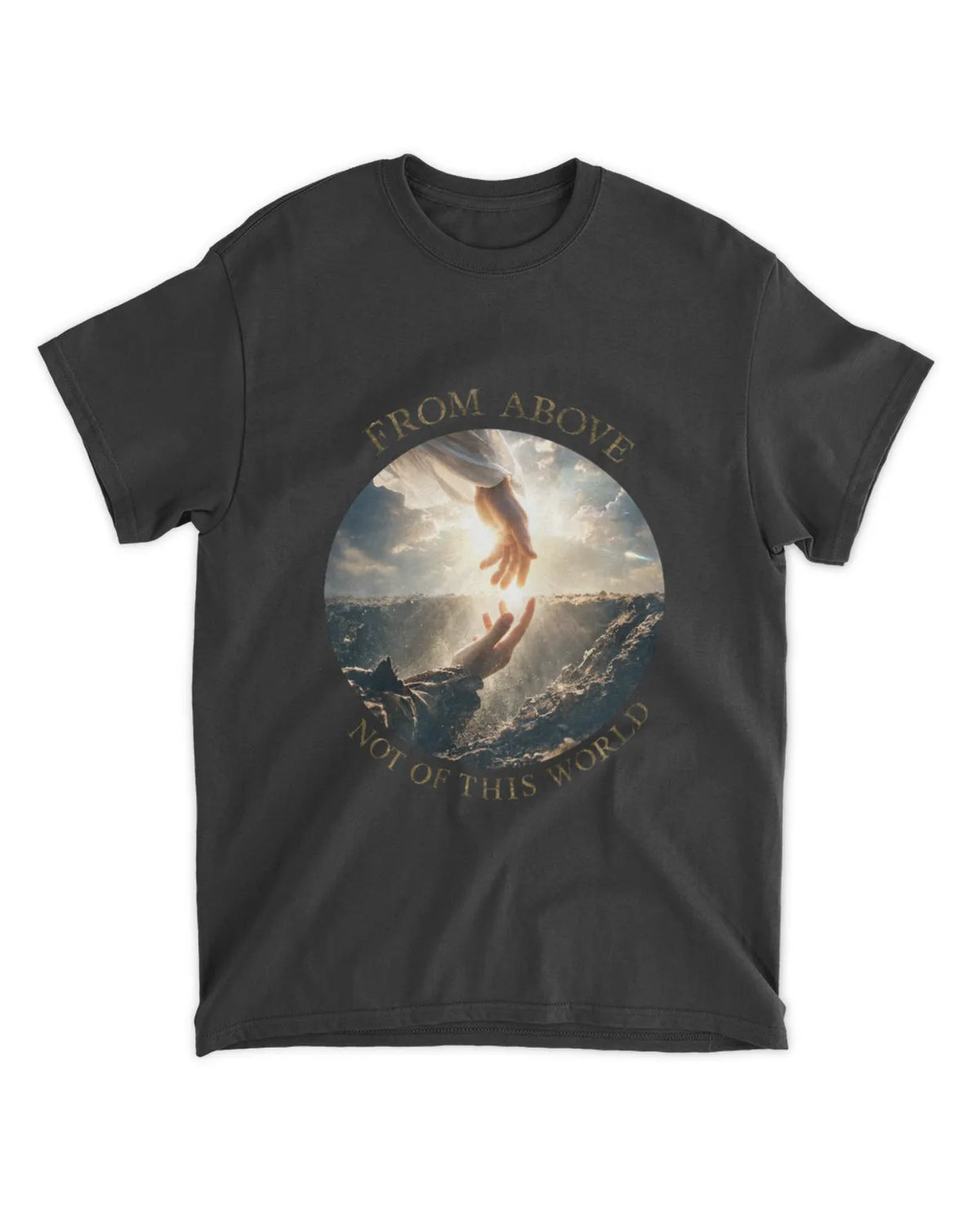 John 8:23 t-shirt Two Origins Sunlit Hyperreal