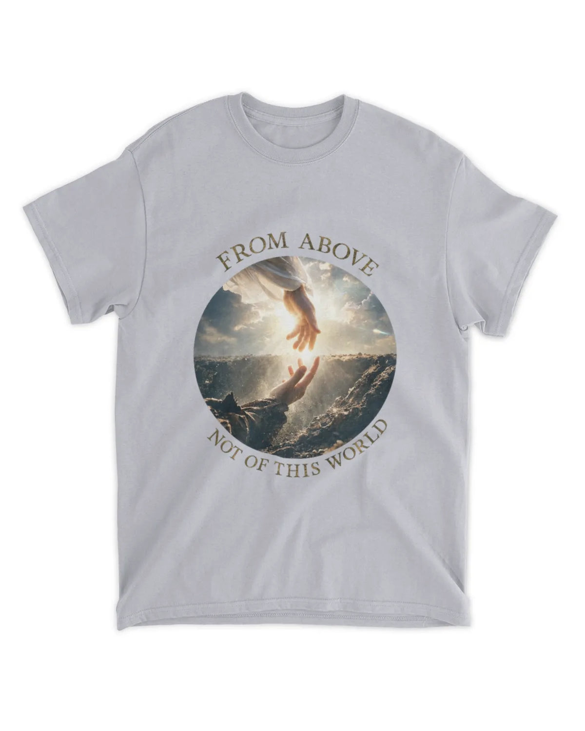 John 8:23 t-shirt Two Origins Sunlit Hyperreal
