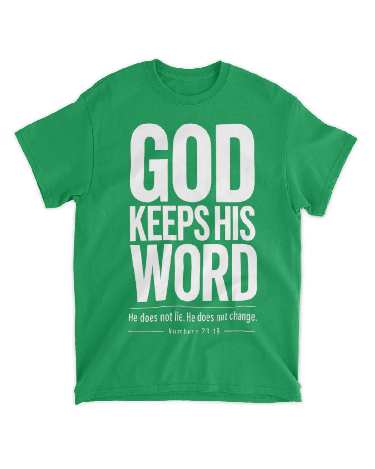 Numbers 23:19 T-Shirt Minimalist / Typography Tee v2