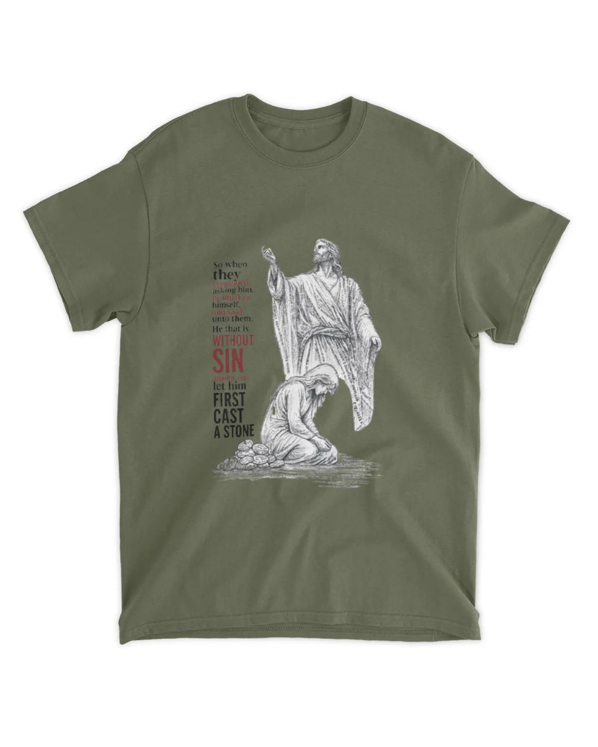 John 8:7 t-shirt
