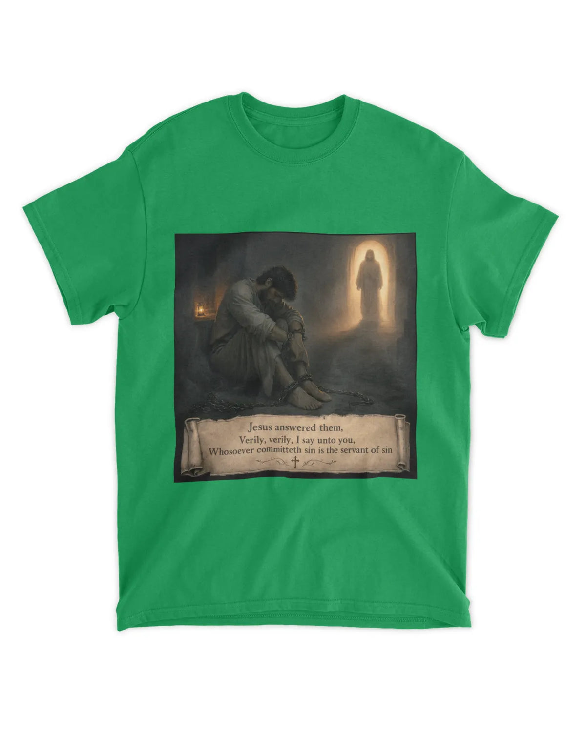 John 8:34 T-Shirt Servant of Sin Verse Tee