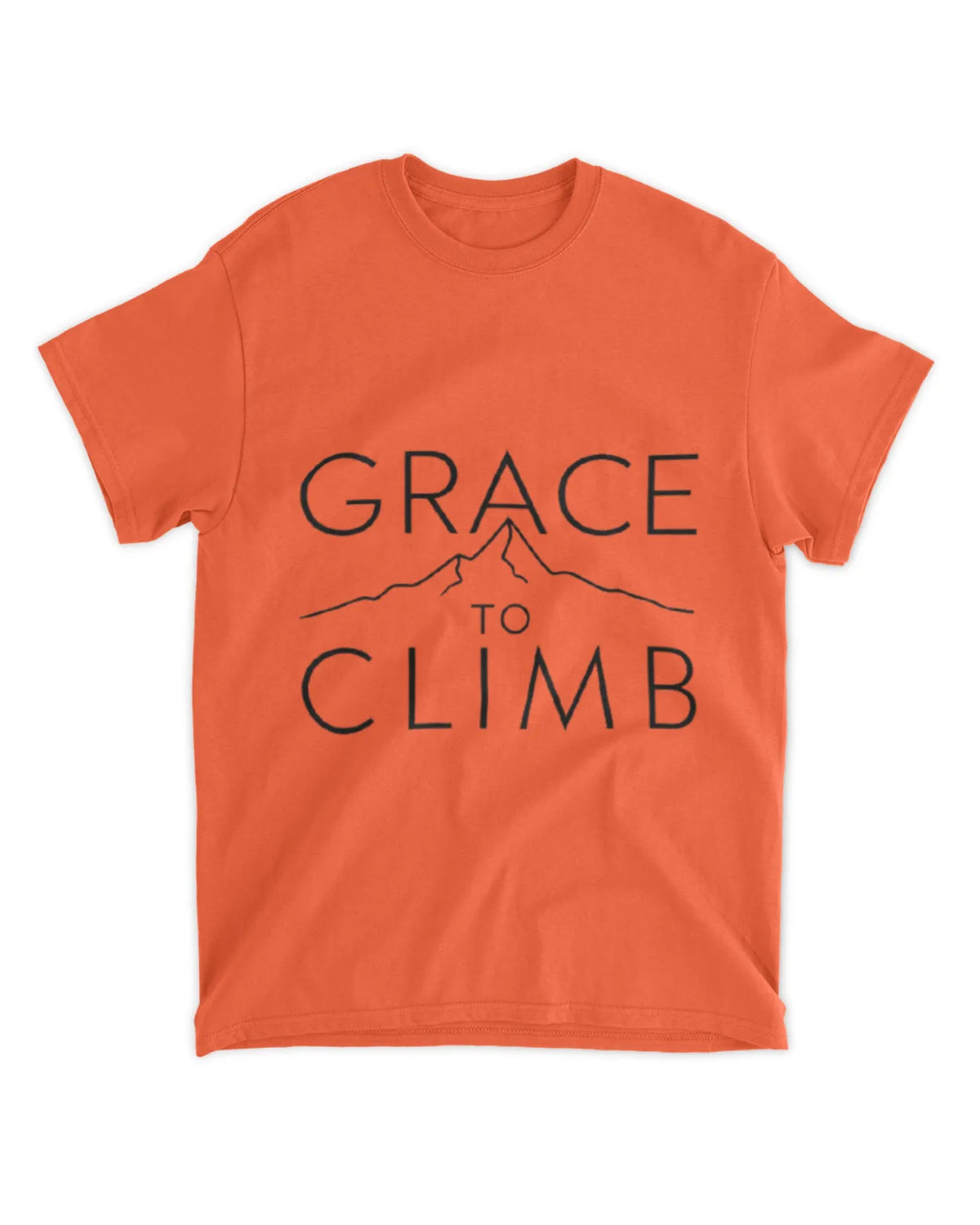 Grace To Climb T-Shirt Textual Quote Tee Gift