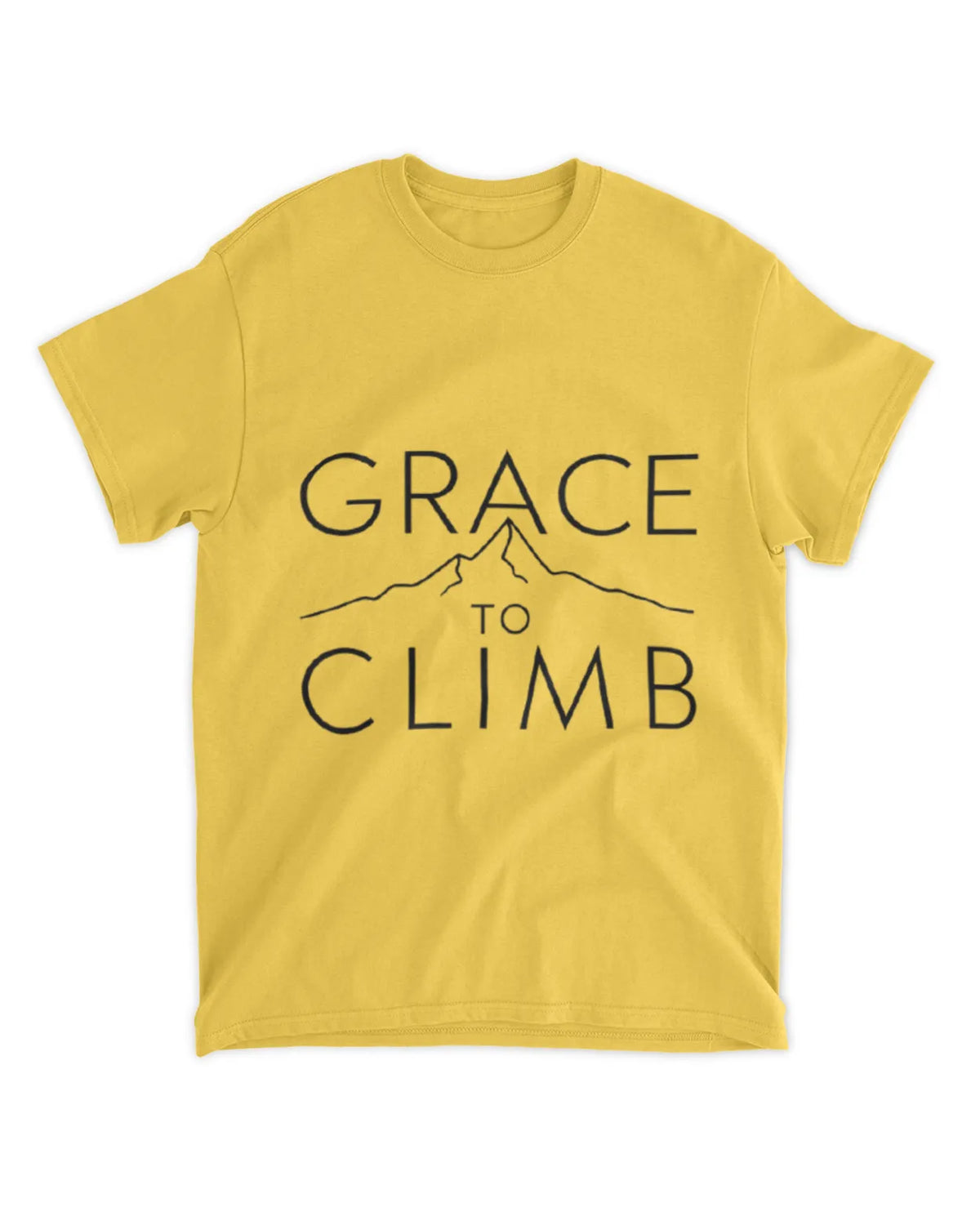 Grace To Climb T-Shirt Textual Quote Tee Gift