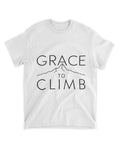 Grace To Climb T-Shirt Textual Quote Tee Gift