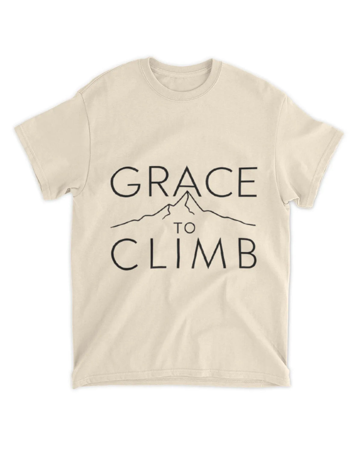 Grace To Climb T-Shirt Textual Quote Tee Gift