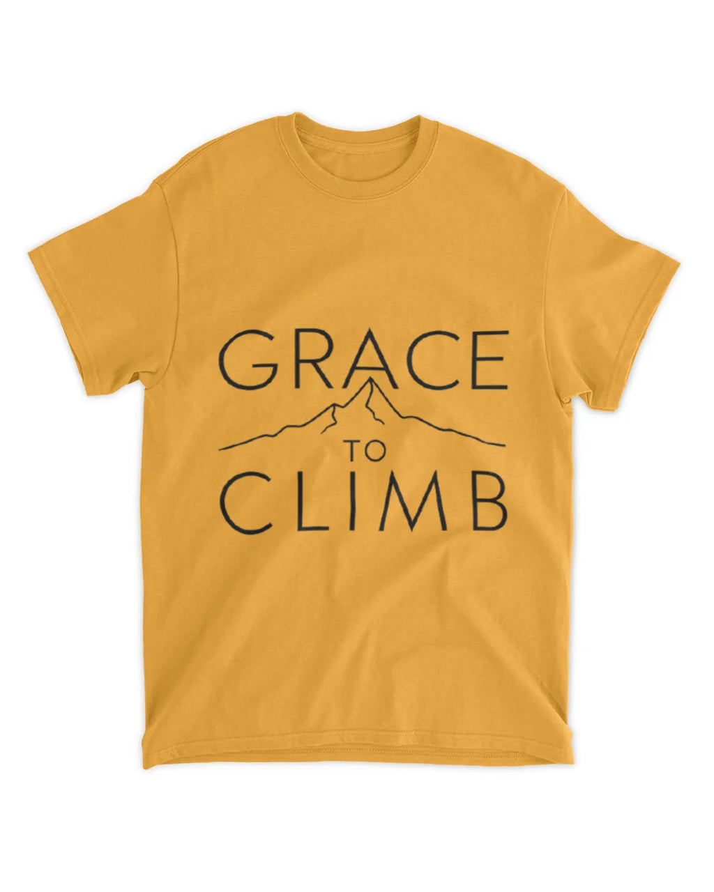 Grace To Climb T-Shirt Textual Quote Tee Gift