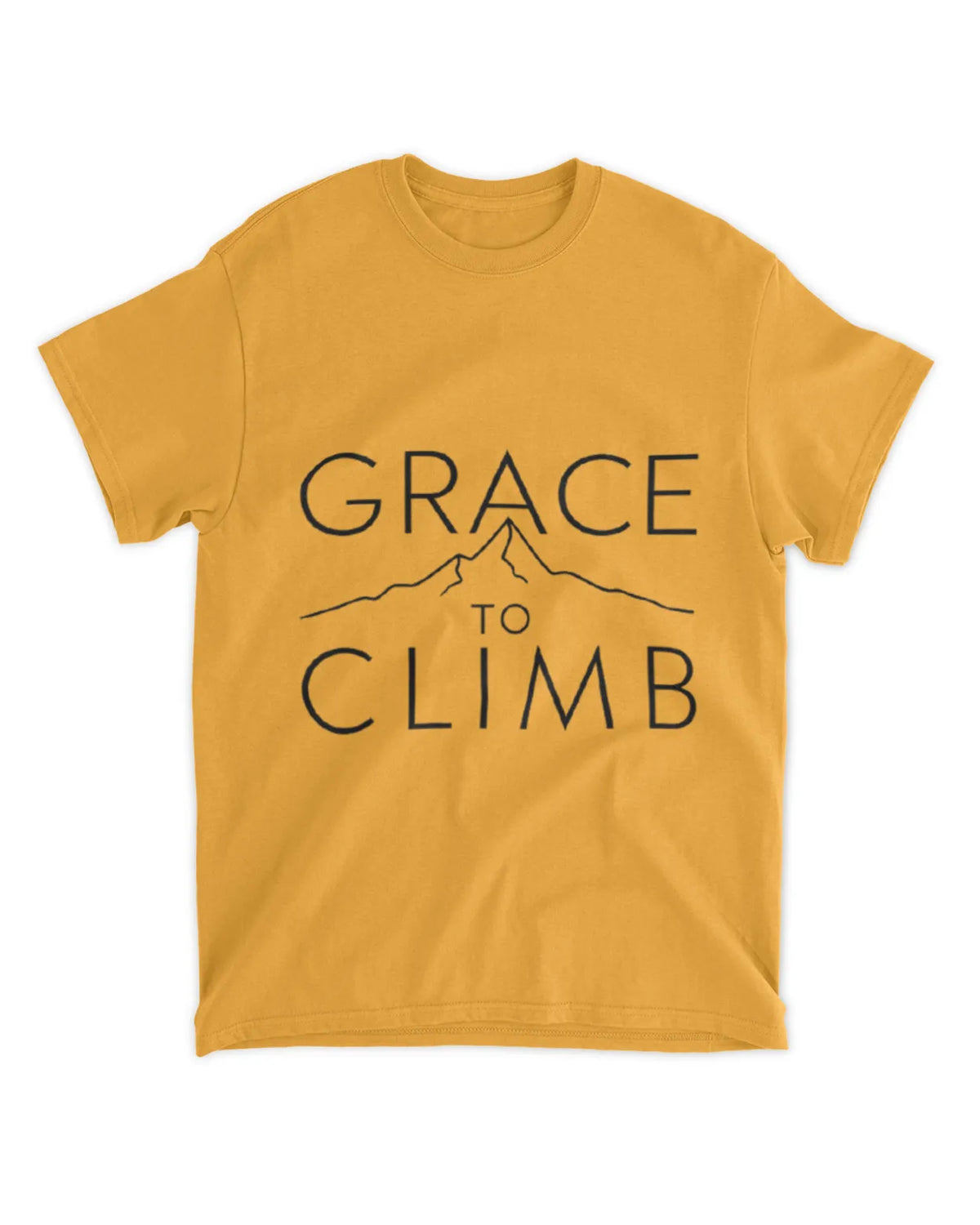 Grace To Climb T-Shirt Textual Quote Tee Gift