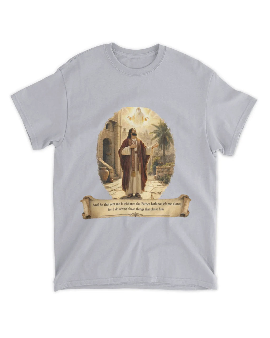John 8:29 t-shirt Oil Painting Tee