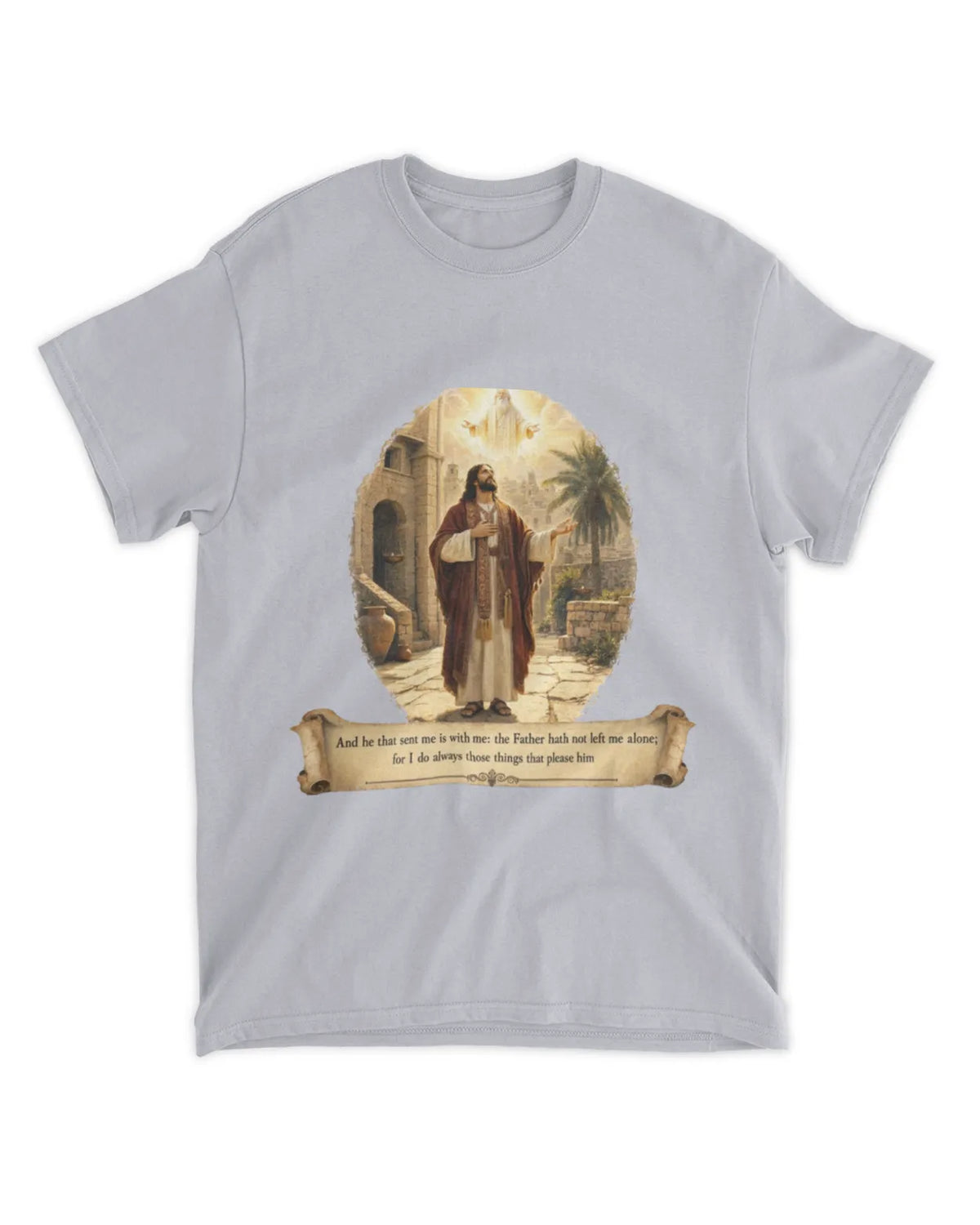 John 8:29 t-shirt Oil Painting Tee