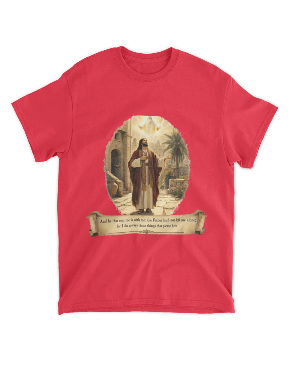 John 8:29 t-shirt Oil Painting Tee