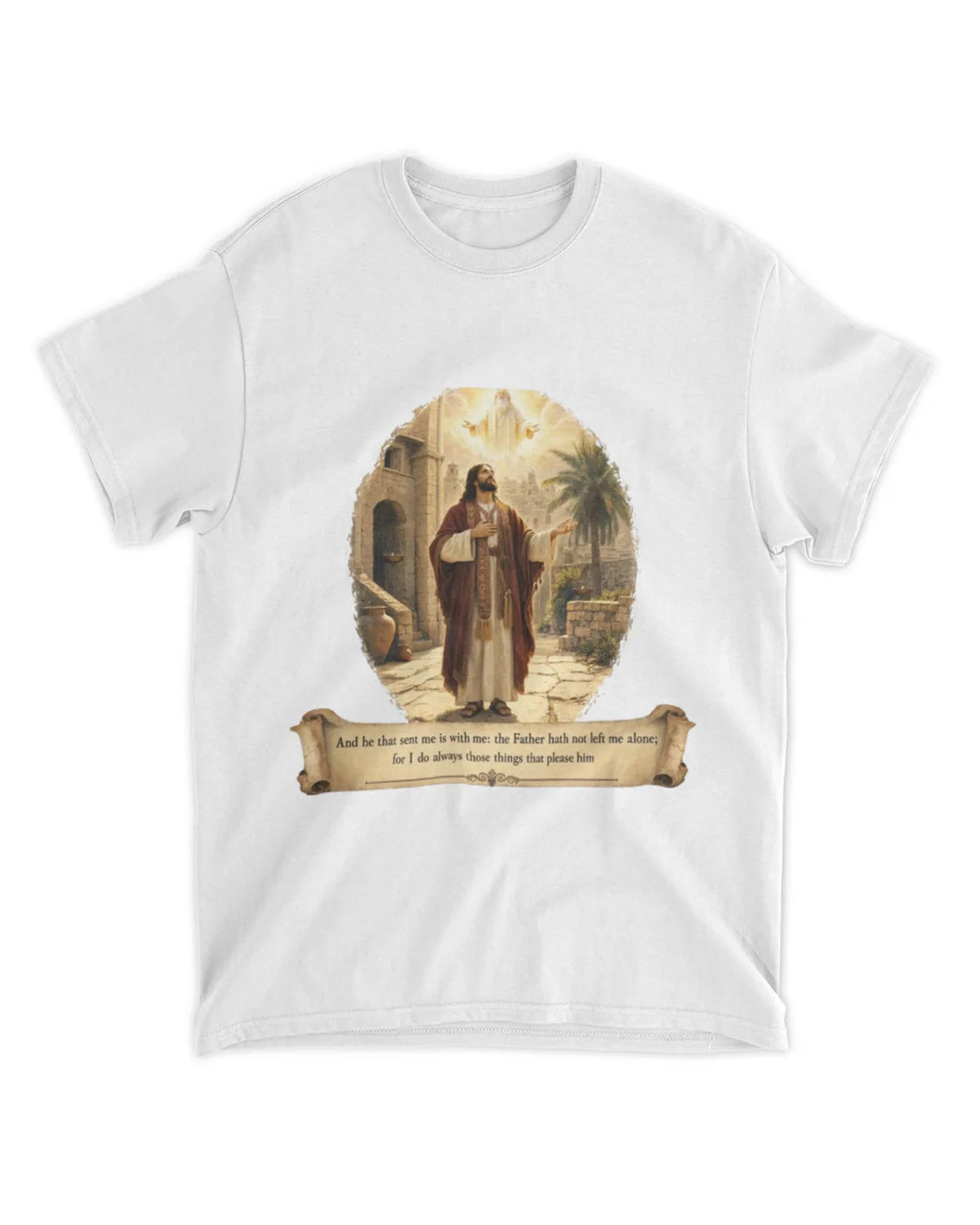 John 8:29 t-shirt Oil Painting Tee