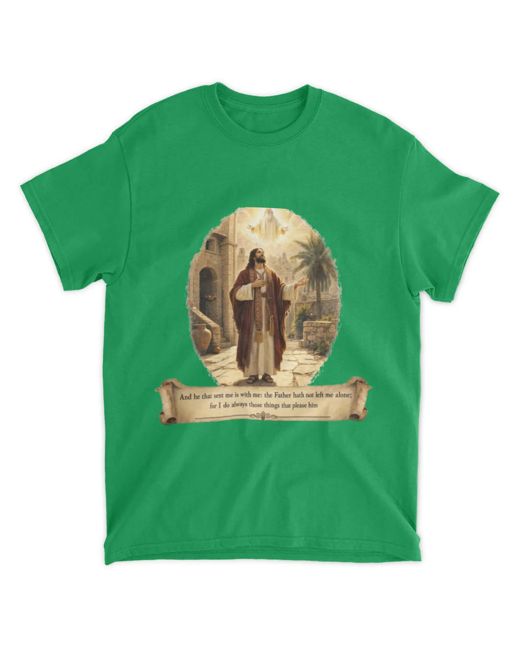 John 8:29 t-shirt Oil Painting Tee