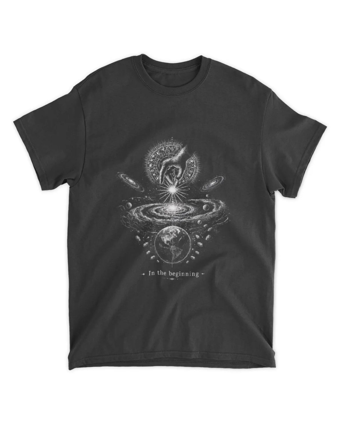 Genesis 1:1 T-Shirt In The Beginning Illustrative Tee v2