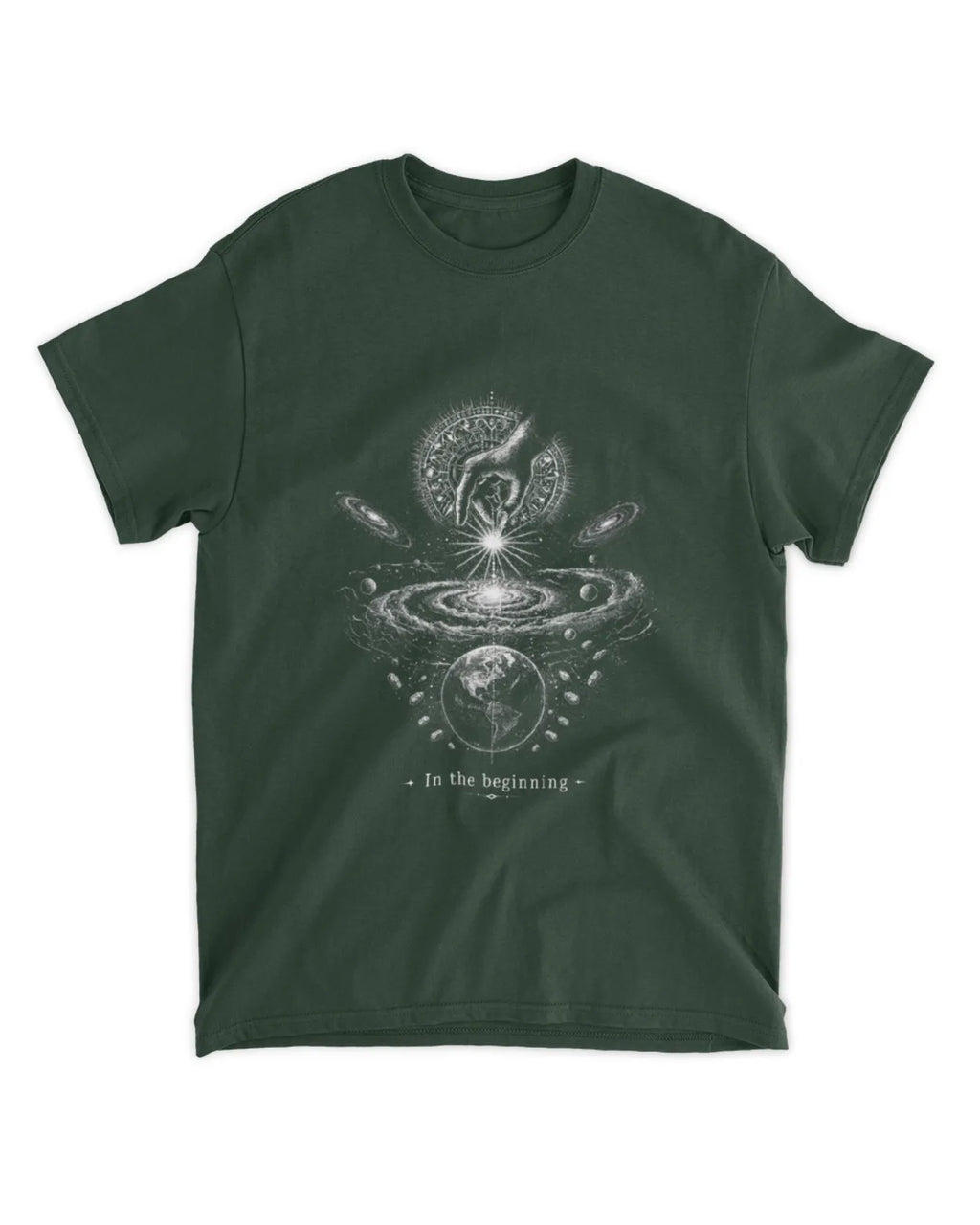 Genesis 1:1 T-Shirt In The Beginning Illustrative Tee v2