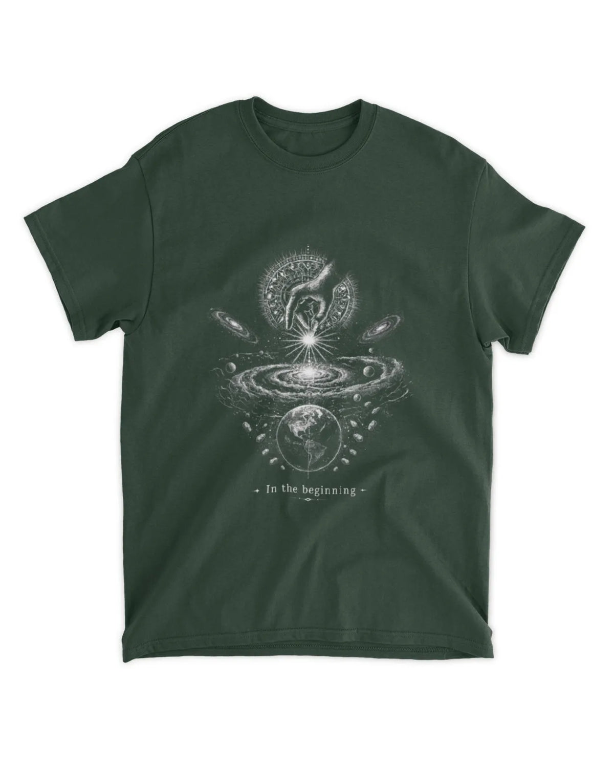 Genesis 1:1 T-Shirt In The Beginning Illustrative Tee v2