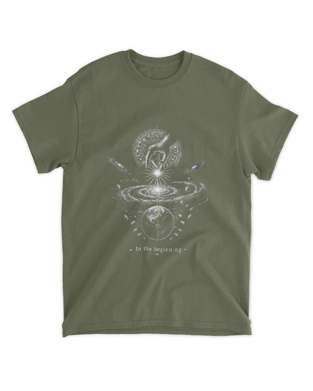 Genesis 1:1 T-Shirt In The Beginning Illustrative Tee v2