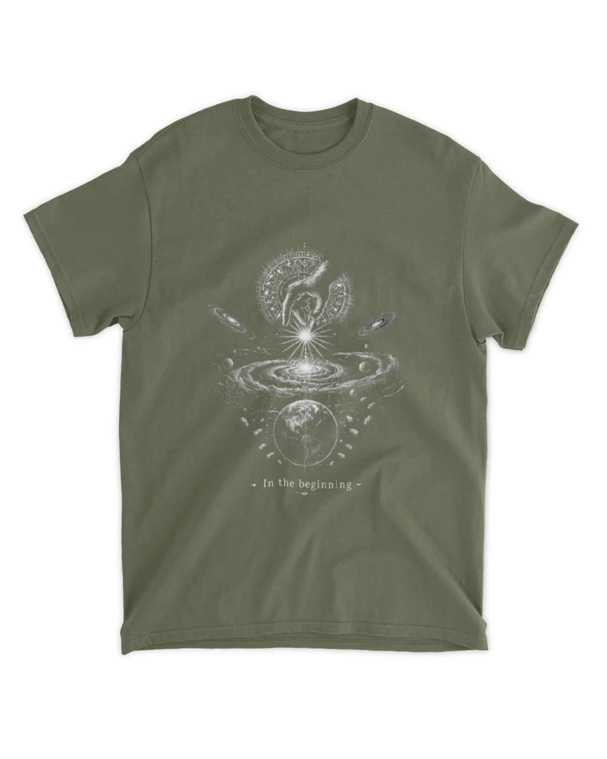 Genesis 1:1 T-Shirt In The Beginning Illustrative Tee v2