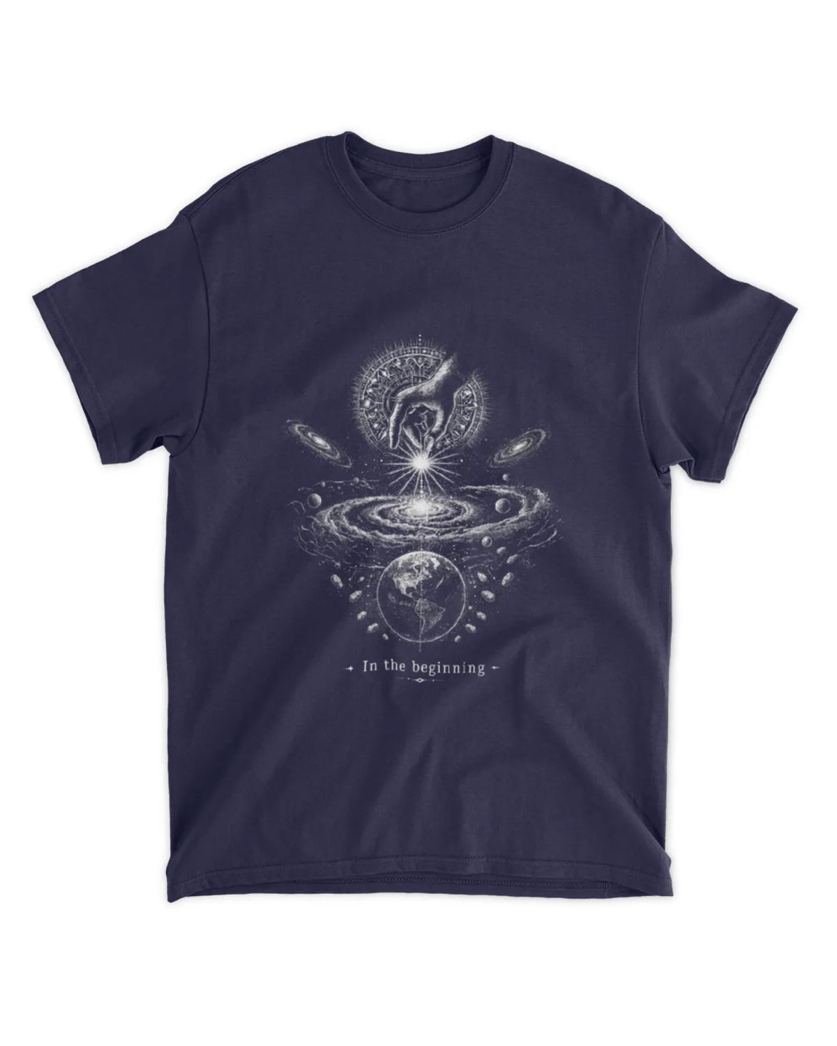 Genesis 1:1 T-Shirt In The Beginning Illustrative Tee v2