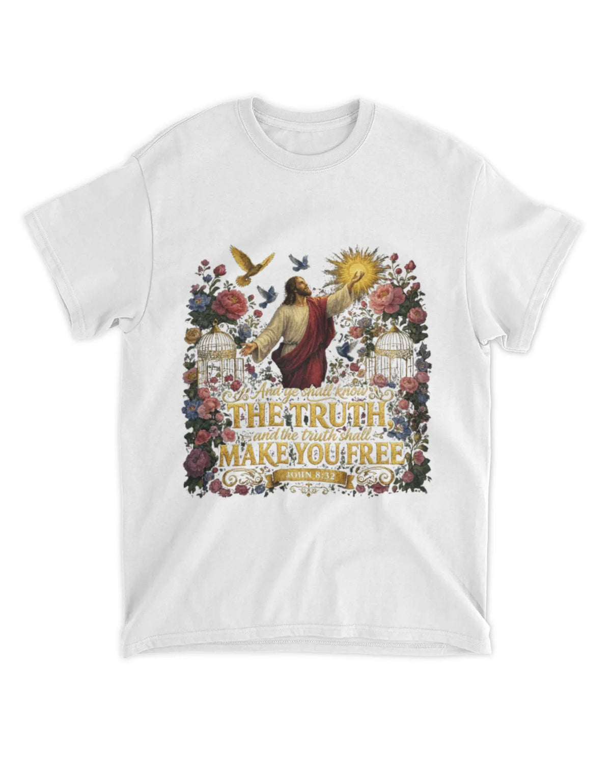 John 8:32 T-Shirt Truth Shall Make You Free Tee